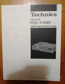 Technics manuale istruzioni RS-M85 registratore