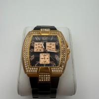 Orologio GUESS originale – nero e oro con strass