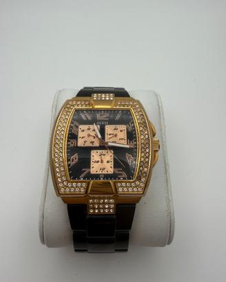 Orologio GUESS originale – nero e oro con strass