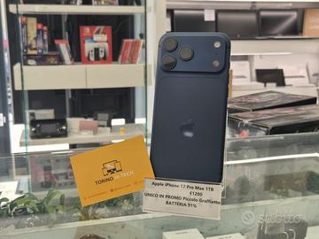 Apple iPhone 17 Pro Max 1TB - UNICO IN PROMO