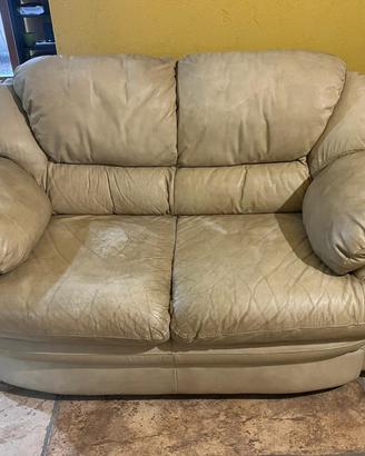 Divano in pelle 2 posti