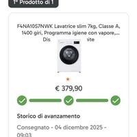 Lavatrice Slim LG (NUOVA INSCATOLATA!!) - PREZZONE