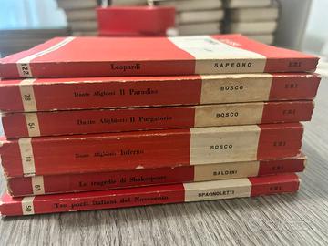 Libri di leopardi dante alighieri e Shakespeare