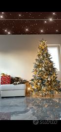 Albero di Natale innevato H 210 cm