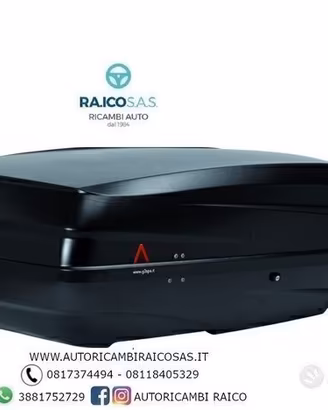 BOX BAULE PORTATUTTO BICUBE 400 NERO OPACO MARCA G