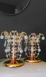 coppia di abat-jour vintage