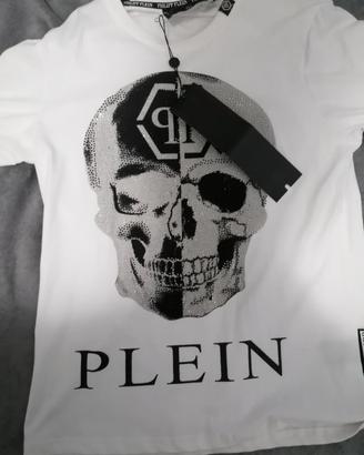 T-Shirt PHILIPP PLEIN Teschio Effetto Diamantato 
