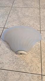 Set 4 Lampade Vintage a Conchiglia - Vetro Acidato