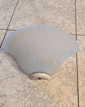 Set 4 Lampade Vintage a Conchiglia - Vetro Acidato