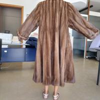 PELLICCIA VERO VISONE MARRONE CHIARO