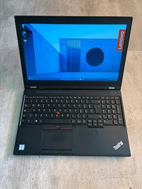 Notebook Pc Workstation Lenovo i7 16gb 256 Quadro
