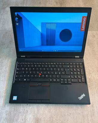Notebook Pc Workstation Lenovo i7 16gb 256 Quadro