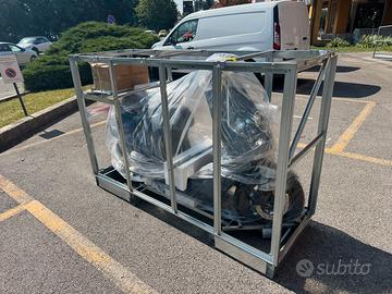 Gabbia acciaio zincato multiuso trasporto moto