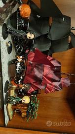 Nave pirata libro con casa e statuette harry potte