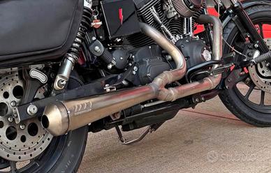 Scarico Supertrapp 2 in 1 per Harley Dyna