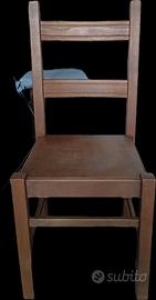 Sedie in legno massiccio 