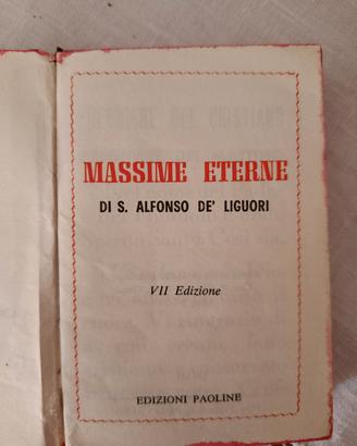 Massime Eterne di  S. Alfonso De Liguori, 1960