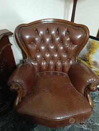  poltrone in pelle