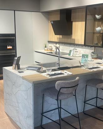 Cucina da esposizione in vetri