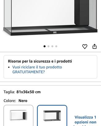 Acquario juwel rio 125 nero + accessori