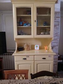 Mobile da cucina vero legno con credenza