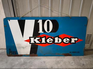 Insegna tabella Kleber vintage 