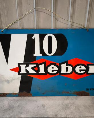 Insegna tabella Kleber vintage 