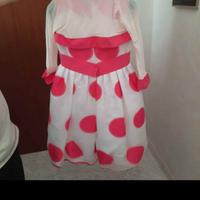 Bello vestito da cerimonia da bimba stoffa italian