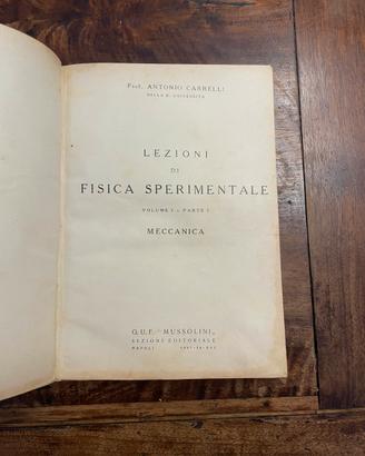 LEZIONI DI FISICA SPERIMENTALE - 1937