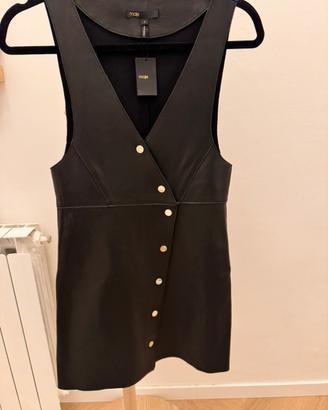 Maje vestito in pelle, size XS