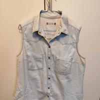 camice smanicate denim donna
