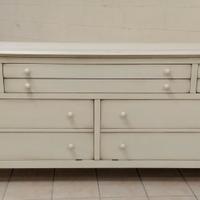 CREDENZA 6 CASSETTI + 2 RIBALTE