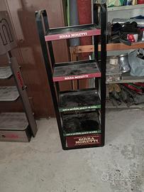 espositore birra moretti in metallo scaffale