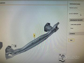 Sostegno paraurti posteriore Bmw F31
