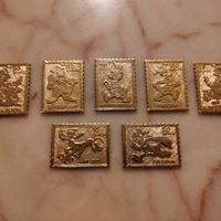 Francobolli metallo topolino operazione Quack