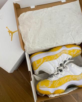 Air Jordan 11 Retro Low Yellow Snakeskin