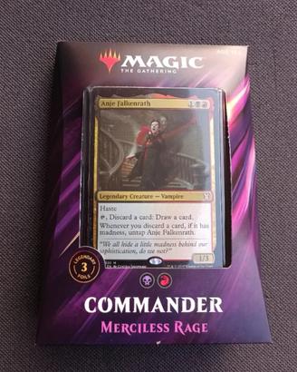 Magic Commander 2019 "Merciless Rage" Deck English