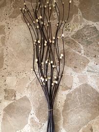 Mazzo di 18 rami di fiori secchi