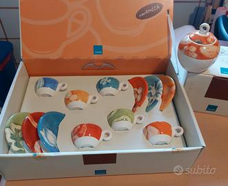 Thun 6 tazzine e zuccheriera collezione Amicizia