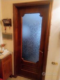porte in noce con vetro