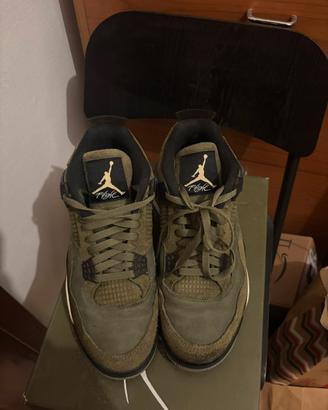 Jordan 4 verde oliva taglia 44 uomo