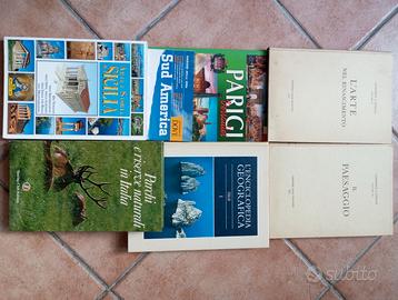 N.7 libri arte e geografia