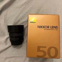 Nikon Obiettivo Nikkor AF-S 50 mm f/1.8G, Nero