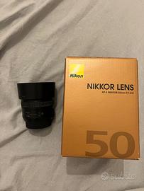 Nikon Obiettivo Nikkor AF-S 50 mm f/1.8G, Nero