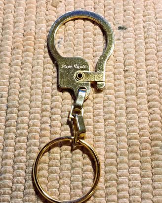 Portachiavi Pierre Cardin Design Manetta Oro '80