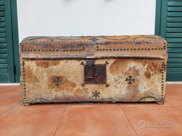 Antico Baule in Pelle 