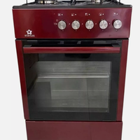 CUCINA A GAS CON FORNO A GAS 4 FUOCHI BORDEAUX