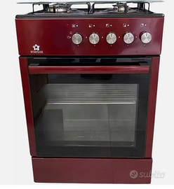 CUCINA A GAS CON FORNO A GAS 4 FUOCHI BORDEAUX