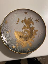 Piatto porcellana oro 24k