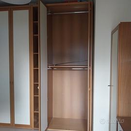 Armadio stagionale 4 ante con libreria
